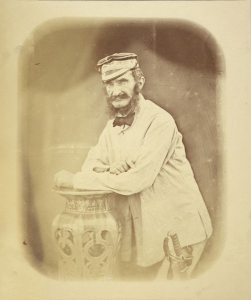 Sir Hope Grant; Felice Beato, 1832 - 1909, India; 1858 - 1860; Salted paper print; 16.9 × 13.6 cm