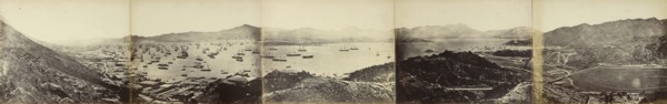 Panorama of Hong Kong, taken from Happy Valley; Felice Beato, 1832 - 1909, Henry Hering, 1814