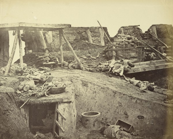 Interior of the English Entrance to North Fort; Felice Beato, 1832 - 1909, Henry Hering, 1814