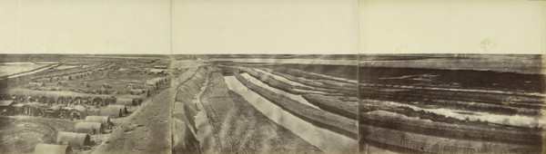 Interior of North Fort showing the Chinese Encampment; Felice Beato, 1832 - 1909, Henry Hering