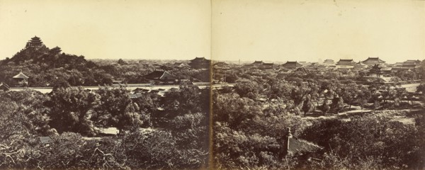 View of the Imperial Winter Palace, Peking, Beijing, China, showing the Artificial Hill; Felice Beato, 1832 - 1909, Henry
