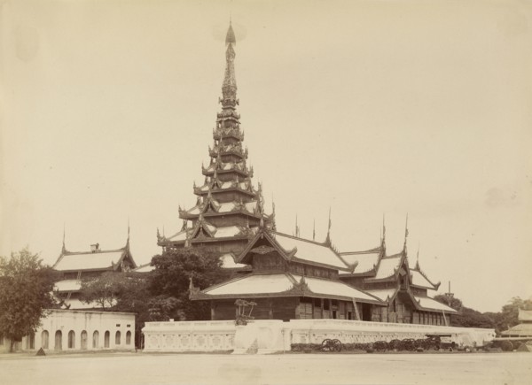 The Palace Mandalay, Centre of the Universe, Felice Beato, 1832 - 1909, Mandalay, Burma; about 1890