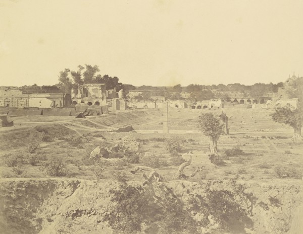 Position of the Custom House Battery; Felice Beato, 1832 - 1909, Delhi, India; 1858; Albumen silver print
