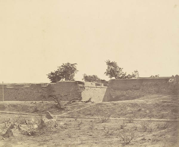Water Bastion and Breach; Felice Beato, 1832 - 1909, Delhi, India; 1858; Albumen silver print