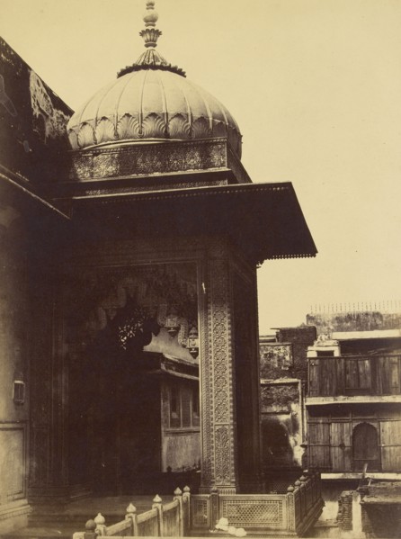 Building with Balcony, Delhi; Charles Moravia, British, about 1821 - 1859, Delhi, India; 1858; Albumen silver print