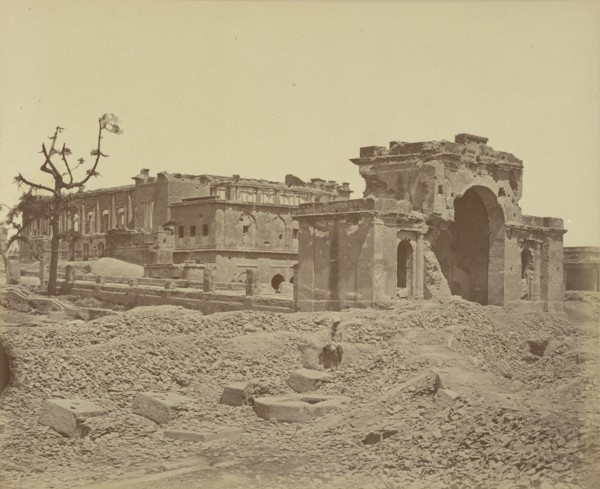 Gateway and Banqueting Hall, Lucknow; Felice Beato, 1832 - 1909, Lucknow, Uttar Pradesh, India; April 1858