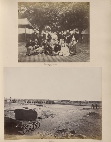 Sonepore Races 1869; Unknown maker; Sonepur, India; 1869; Albumen silver print