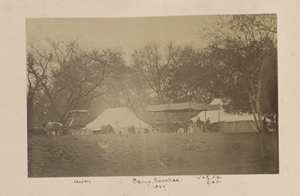 Camp Roorkee; Roorkee, India; 1869; Albumen silver print