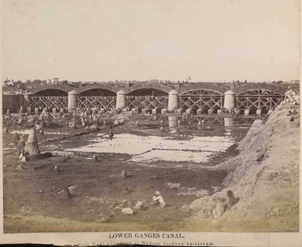 Lower Ganges Canal, Kali Nadi aqueduct; possibly G.W. Woodcroft, British, active 1860s - 1880s, Doab, India; about 1872