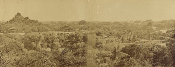 View of the Imperial Winter Palace, Pekin, Showing the Artificial Mill, October 29, 1860; Felice Beato