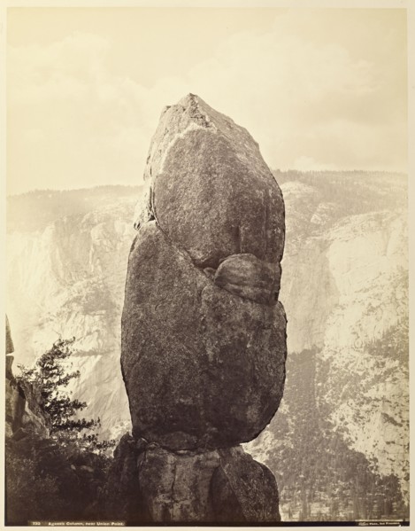 Agassiz Column, near Union Point; Carleton Watkins, American, 1829 - 1916, I.W. Taber, American, 1830 - 1912, Yosemite