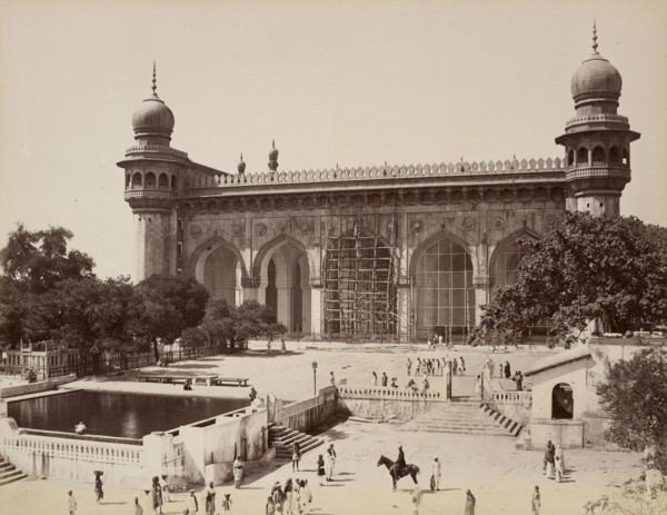 Mecca Masjid, Hyderabad; Lala Deen Dayal, Indian, 1844 - 1905, India; 1888; Gelatin silver print; 20.8 x 26.7 cm