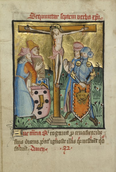 Decorated Text Page; Norfolk perhaps, written, East Anglia, England; illumination about 1190; written about 1490; Tempera
