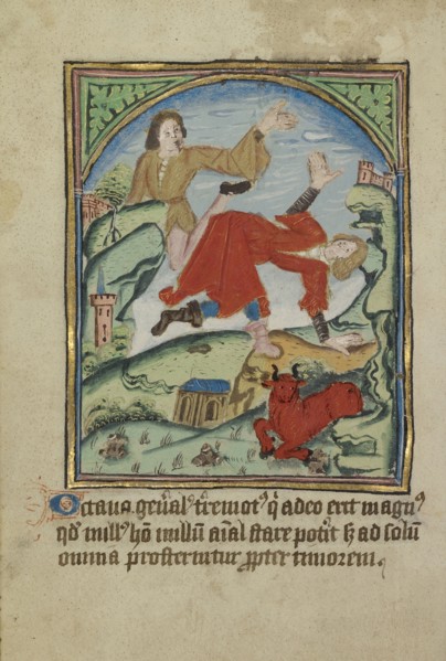 The Eighth Sign before the Day of Judgement; York perhaps, illuminated, Northern, England; illumination about 1190; written