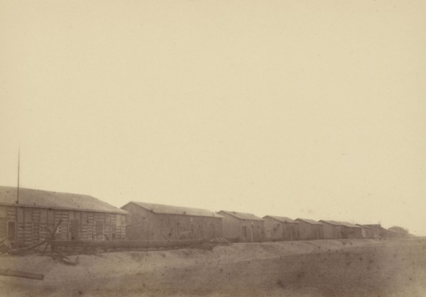 Landscape with Warehouses; Théodule Devéria, French, 1831 - 1871, France; 1865; Albumen silver print