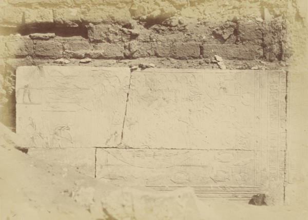 Sakkarah, Inscriptions of Ptah-Mes' Tomb; Théodule Devéria, French, 1831 - 1871, France; 1859; Albumen silver print