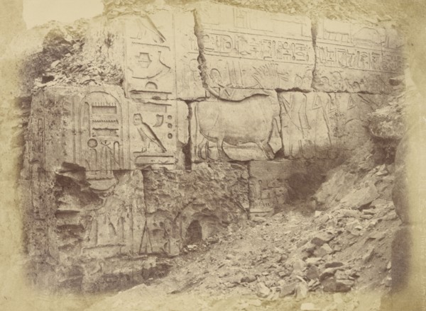 Hieroglyphic Inscriptions; Théodule Devéria, French, 1831 - 1871, France; 1859 - 1862; Albumen silver print