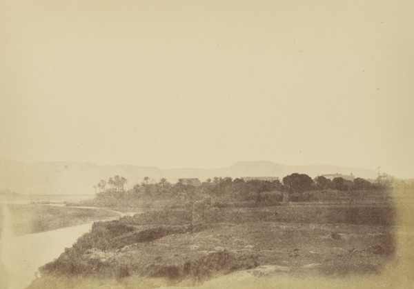 Overview of Luxor; Théodule Devéria, French, 1831 - 1871, France; 1859; Albumen silver print