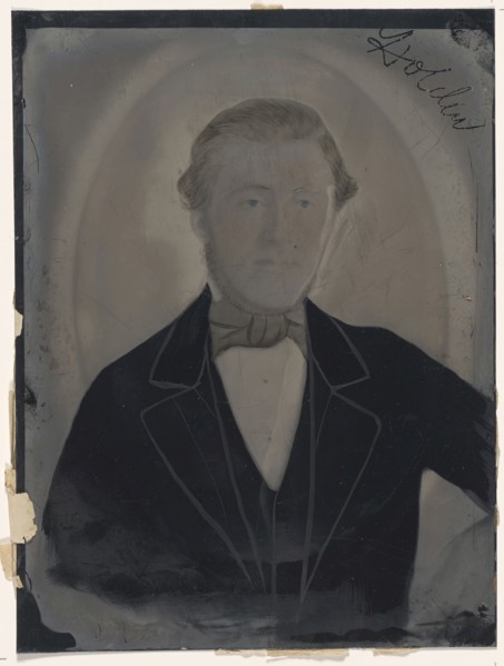 Portrait of man; United States; 1860s - 1880s; Hand-colored tintype; Sheet: 21.9 x 16.5 cm, 8 5,8 x 6 1,2 in