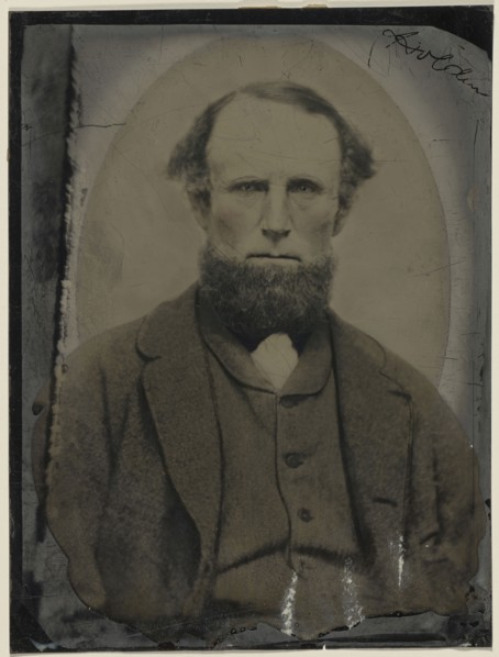 Portrait of bearded man; United States; 1860s - 1880s; Hand-colored tintype; Sheet: 21.9 x 16.4 cm, 8 5,8 x 6 7,16 in