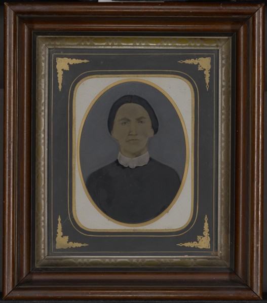 Portrait of Frances Meredith Elbon; United States; 1860s - 1880s; Hand-colored tintype; 20.2 × 15 cm, 7 15,16 × 5 7,8 in