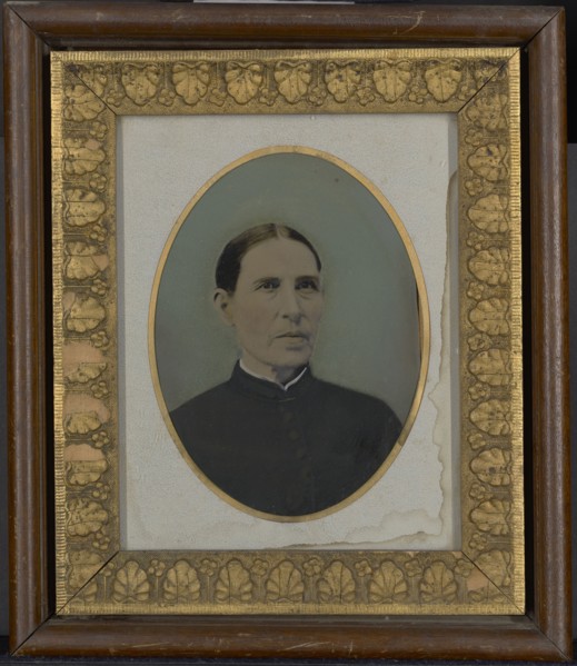 Portrait of woman; United States; 1860s - 1880s; Hand-colored tintype; 20.2 × 14.7 cm, 7 15,16 × 5 13,16 in