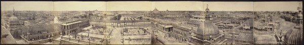 Panorama of Lucknow, Taken from the Great Imambara; Felice Beato, 1832 - 1909, Henry Hering, 1814