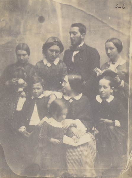 Family Portrait; Jean-Baptiste Frénet, French, 1814 - 1889, France; about 1855; Salted paper print; 22.1 x 16.5 cm