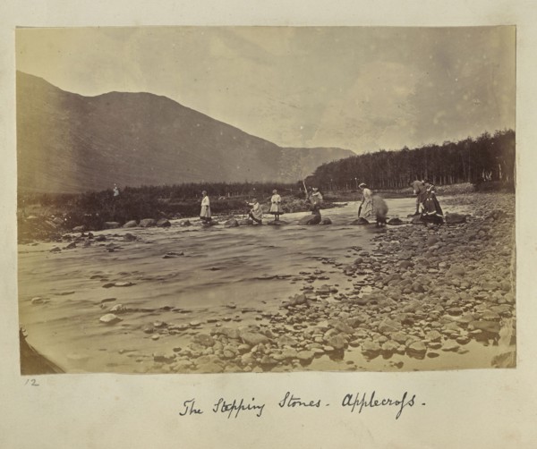 The Stepping Stones. Applecross; Ronald Ruthven Leslie-Melville, Scottish,1835 - 1906, Scotland; 1860s; Albumen silver print
