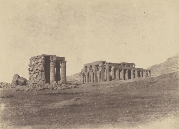 Ramesseum, Thebes; John Beasly Greene, American, born France, 1832 - 1856, print: probably France; 1854 - 1855; Salted paper