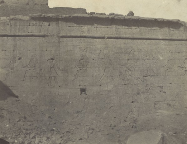 Edfou, Sculptures et Inscriptions de la Façade Orientale du Mur d'Enceinte; John Beasly Greene, American, born France, 1832
