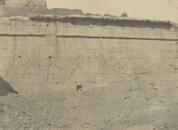Edfou, Sculptures et Inscriptions de la Façade Orientale du Mur d'Enceinte; John Beasly Greene, American, born France, 1832