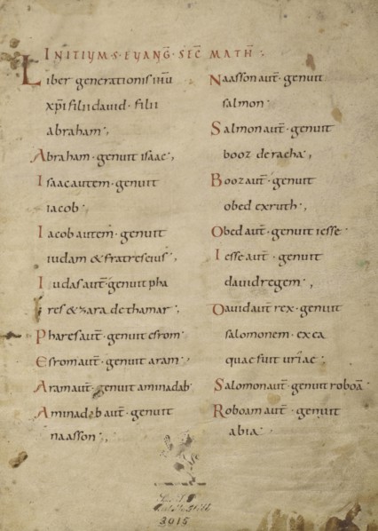 Text Page; Lorsch, Germany; about 826 - 838; Tempera colors on parchment; Leaf: Leaf: 31.6 x 24 cm, 12 7,16 x 9 7,16 in