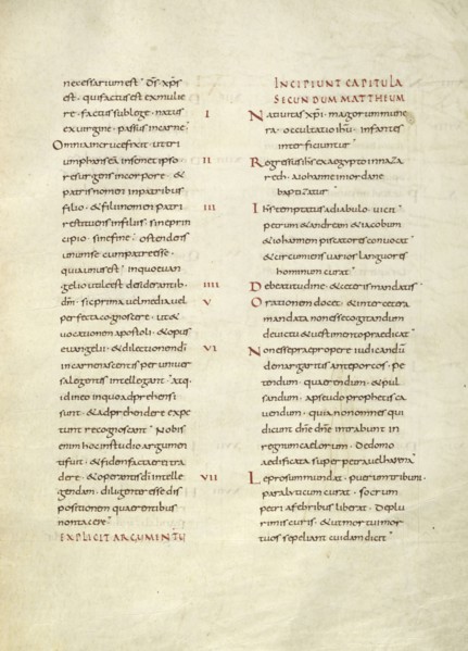 Text Page; Lorsch, Germany; about 826 - 838; Tempera colors on parchment; Leaf: Leaf: 31.6 x 24 cm, 12 7,16 x 9 7,16 in