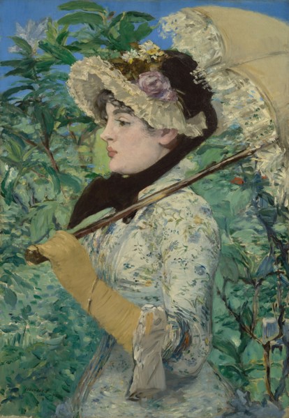 Jeanne, Spring, Édouard Manet, French, 1832 - 1883, France; 1881; Oil on canvas; 74 × 51.5 cm, 29 1,8 × 20 1,4 in