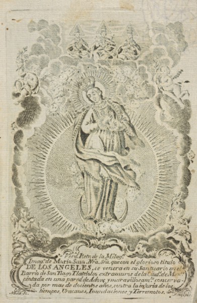 Nuestra Señora de los Angeles, Collection of Mexican religious engravings