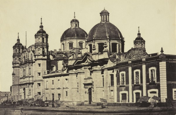 Catedral de Guadalupe, Views of Mexico City and environs, Charnay, Désiré, 1828-1915, Albumen, 1858, Title from caption written