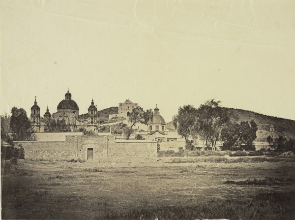 Villa de Guadalupe, Views of Mexico City and environs, Charnay, Désiré, 1828-1915, Albumen, 1858, Title from caption written