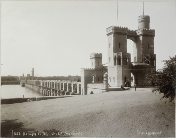 Barrages du Nil, rive est, vue générale Basse Egypte Janvier 1906, Egypt, Travel albums from Fleury's trips to the Middle East