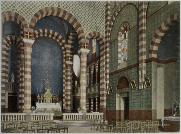 Cairo, inside of the Coptic church, Basse Egypte Janvier 1906, Travel albums from Paul Fleury's trips to the Middle East