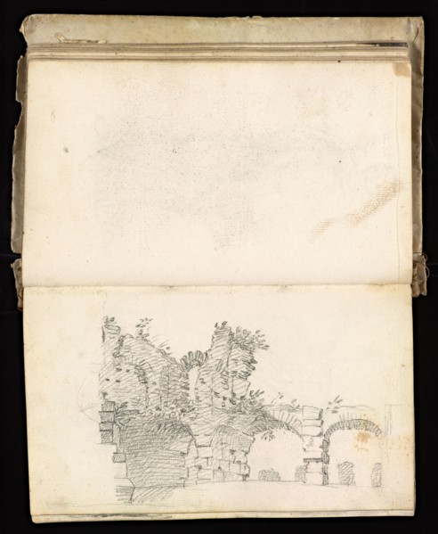 Glama-Stroberle, Joaõ, 1708-1792, pencil, ink, chalk, wash, 1741, Sketchbook II of III dated 14 February 1741