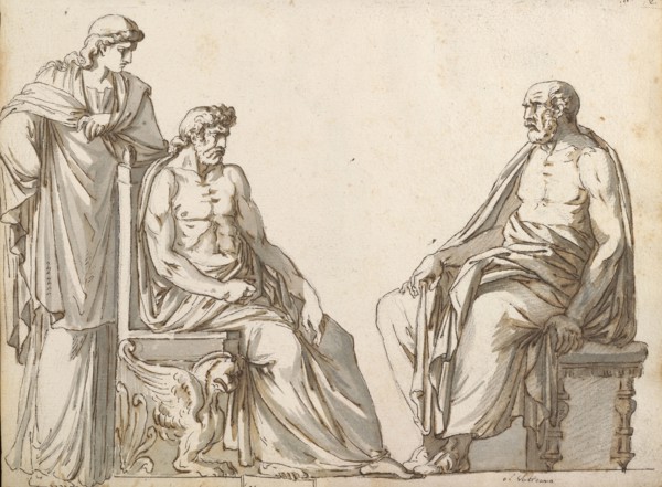 Sketchbook of Roman antiquities, Dupasquier, Antoine-Léonard, 1748?-1832, pen and ink, pencil, wash, 1779, Drawings