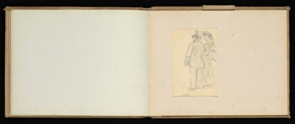 Sketchbook, Preziosi, Amadeo, 1816-1882, pencil, gray wash, white heightening, 1875, The sketchbook by Maltese artist Preziosi