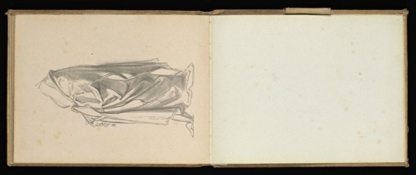 Sketchbook, Preziosi, Amadeo, 1816-1882, pencil, gray wash, white heightening, 1875, The sketchbook by Maltese artist Preziosi