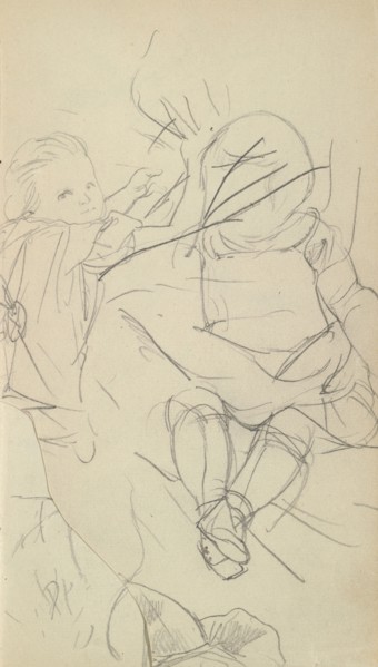 Sketchbook of Adolph Menzel, Menzel, Adolph, 1815-1905, pencil on paper, 1863, German painter
