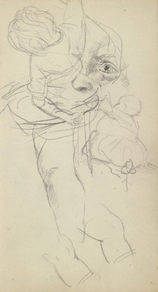 Sketchbook of Adolph Menzel, Menzel, Adolph, 1815-1905, pencil on paper, 1863, German painter