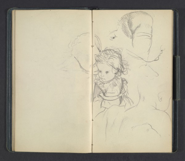 Sketchbook of Adolph Menzel, Menzel, Adolph, 1815-1905, pencil on paper, 1863, German painter