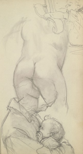 Sketchbook of Adolph Menzel, Menzel, Adolph, 1815-1905, pencil on paper, 1863, German painter