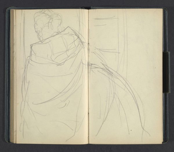 Sketchbook of Adolph Menzel, Menzel, Adolph, 1815-1905, pencil on paper, 1863, German painter