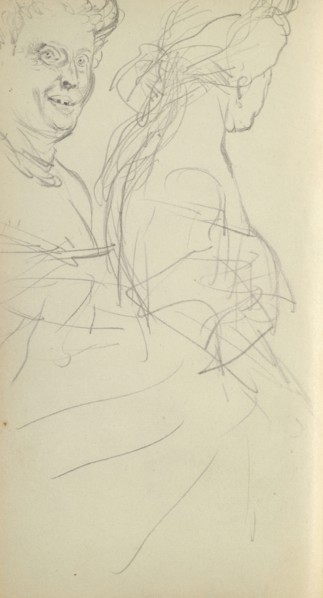 Sketchbook of Adolph Menzel, Menzel, Adolph, 1815-1905, pencil on paper, 1863, German painter